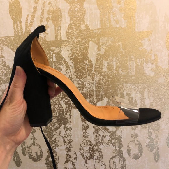 JUST IN PVC Clear Lace Up Heels - Picture 5 of 5